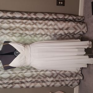 Formal Dress. Perfect as wedding or reception dress.  Creamy white